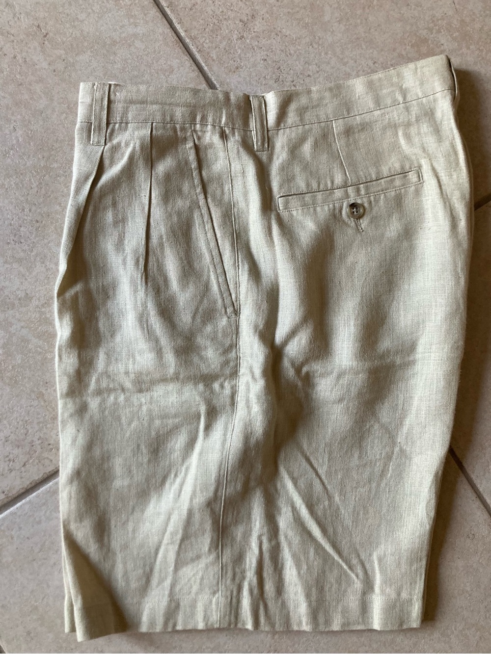 Banana Republic Classic Beige Linen Shorts